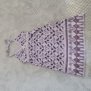 Athleta purple cotton halter dress, size M